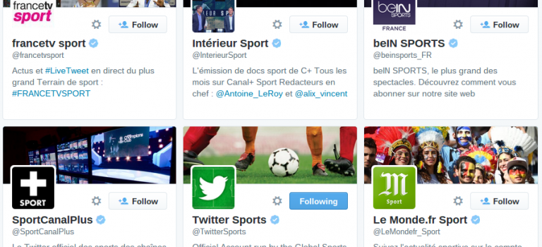 Comment suivre le sport sur Twitter ?